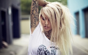 Sara Fabel, girl, tattoo, model