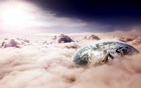 clouds, fantasy art