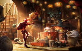 anime girls, artwork