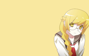 Oshino Shinobu, anime girls, blonde, long hair, anime, Monogatari Series