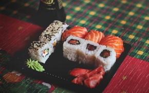 sushi, food