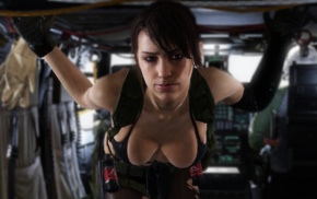 cleavage, girl, Metal Gear Solid V The Phantom Pain, Quiet