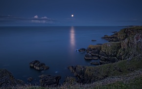 landscape, sea, Scotland