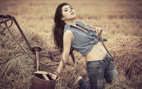 Asian, girl outdoors, model