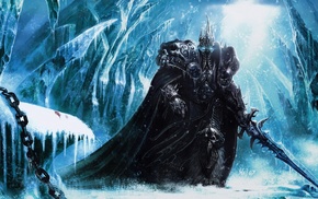 Arthas, Lich King, Warcraft, fantasy art