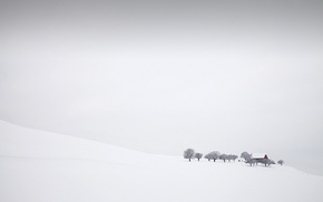 landscape, snow