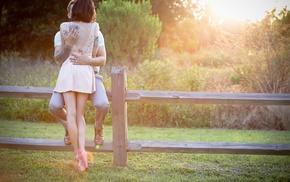 girl, depth of field, photography, girl outdoors