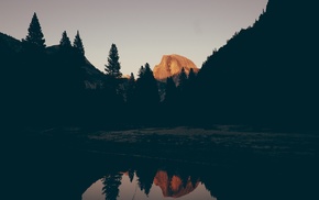 nature, valley, reflection, Yosemite National Park