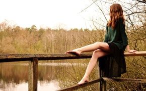 redhead, lake