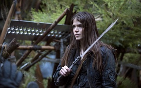actress, girl, warrior, The 100, sword, Marie Avgeropoulos