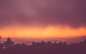 landscape, clouds