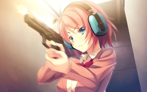 girl with guns, Innocent Bullet, Kanzaki Sayaka, anime, anime girls