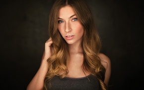 portrait, girl, face
