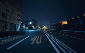 night, city, street, Japan