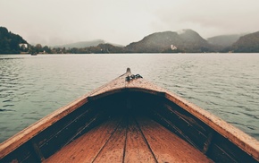 boat, landscape, lake