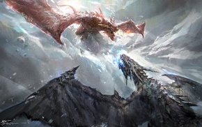 dragon, fantasy art