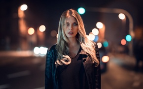 portrait, face, girl, blonde