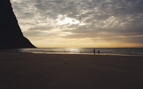 sea, beach