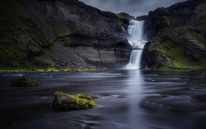 waterfall, river