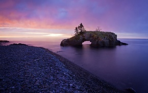 landscape, sea, coast