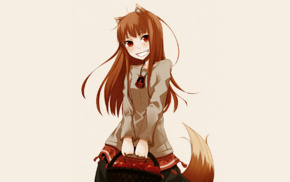 Holo, anime girls, Spice and Wolf, wolf girls, anime