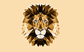 lion, minimalism