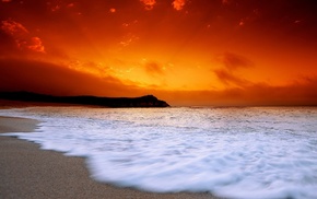 landscape, snow, beach