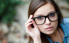 girl, model, girl with glasses