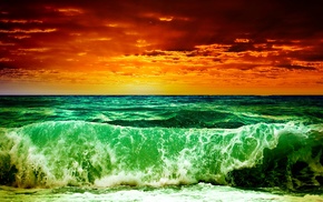 sea, beach