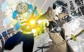 anime, zombie man, One, Punch Man, Genos, Saitama