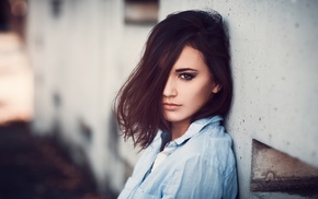 girl, brunette