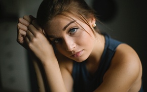 portrait, girl, face, model