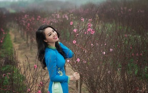 Asian, girl, model, girl outdoors