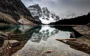mountain, Canada, landscape, morraine lake