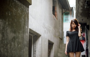 model, Asian, girl outdoors, girl