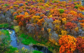 Iowa, creeks, fall