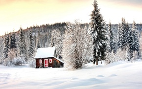 snow, landscape