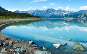 mountain, Canada, landscape, Kluane Lake, Yukon