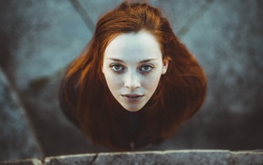 face, girl, redhead