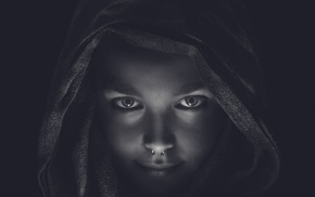 portrait, girl, model