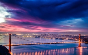San Francisco, urban, Golden Gate Bridge, landscape