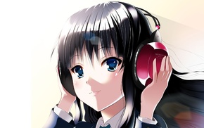 K, ON, headphones, anime, Akiyama Mio