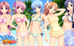 Tropical Kiss, Minazuki Izumi, Saotome Nagi, Aoi Matsuri, anime girls, visual novel