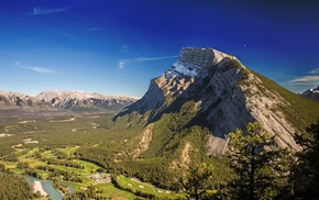 Canada, mountain, Rundle, Banff