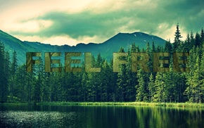 forest, freedom, text