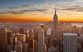 Empire State, New York City, sunrise