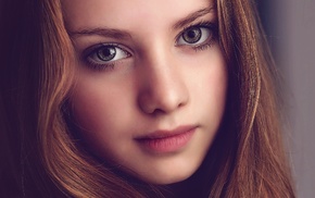 girl, face, closeup