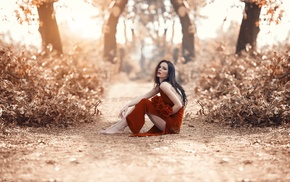 girl outdoors, model