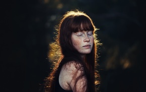 face, portrait, girl
