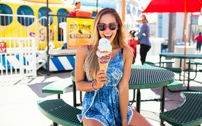 ice cream, model, girl